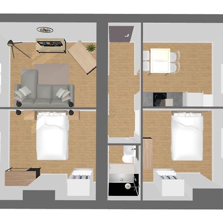 Suite Double Fabriques, 2 Bedrooms, Central, Parking Nearby, Self Checkin Nancy Exterior foto